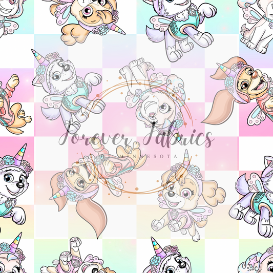 Girl Pups  . . . (BH/ 24)| Preorder | Fabric By The Yard