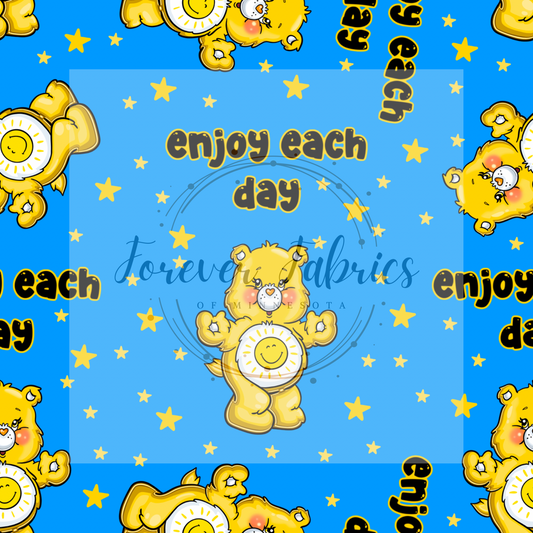 Enjoy Carebear .  (BH/ 24)| Preorder | Fabric By The Yard