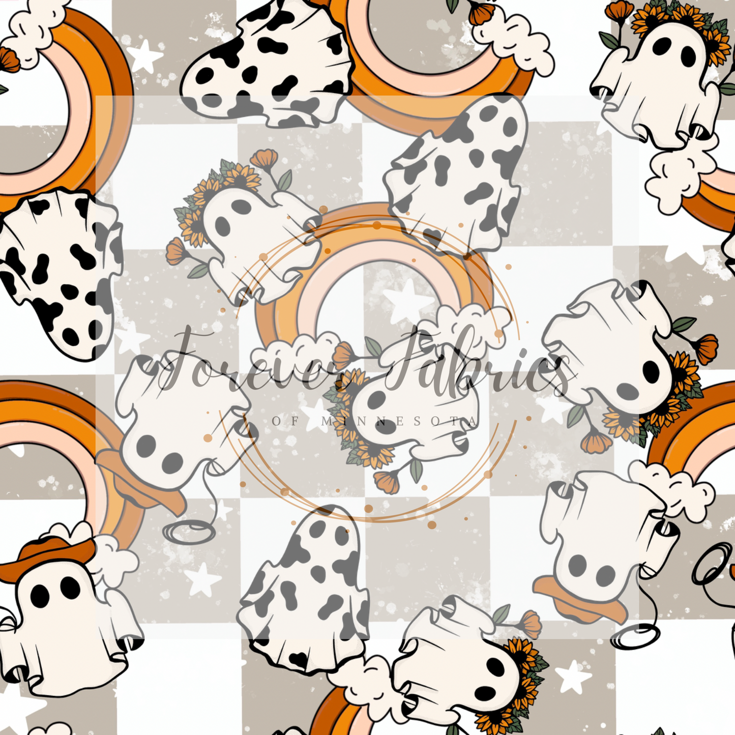 Cowboy Ghost 3 .    . (BH/ 22) | Preorder | Fabric By The Yard