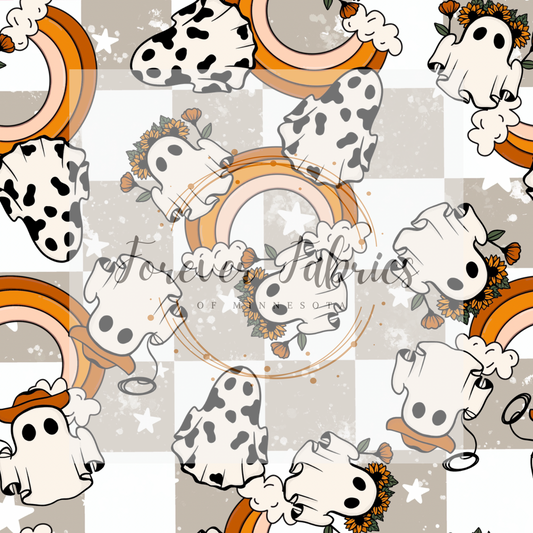 Cowboy Ghost 3 .    . (BH/ 22) | Preorder | Fabric By The Yard