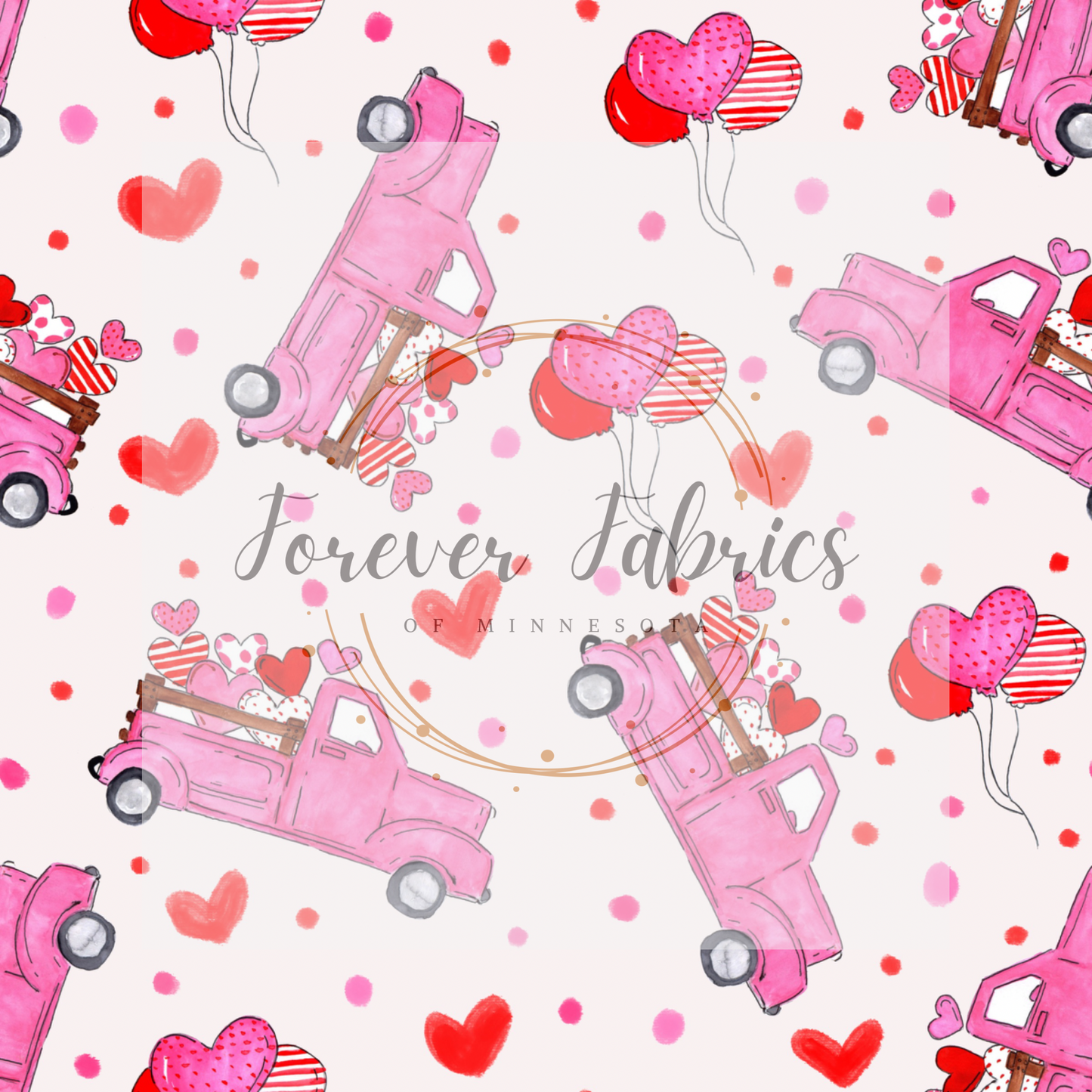 Valentine’s Trucks | Preorder | By The Yard
