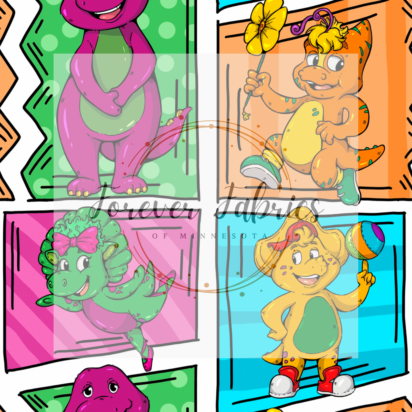 Barney Comic 2 . . . . (BH/ 24)| Preorder | Fabric By The Yard