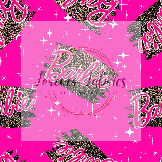 Neon Leopard Pink Doll     . (BH/ 22) | Preorder | Fabric By The Yard