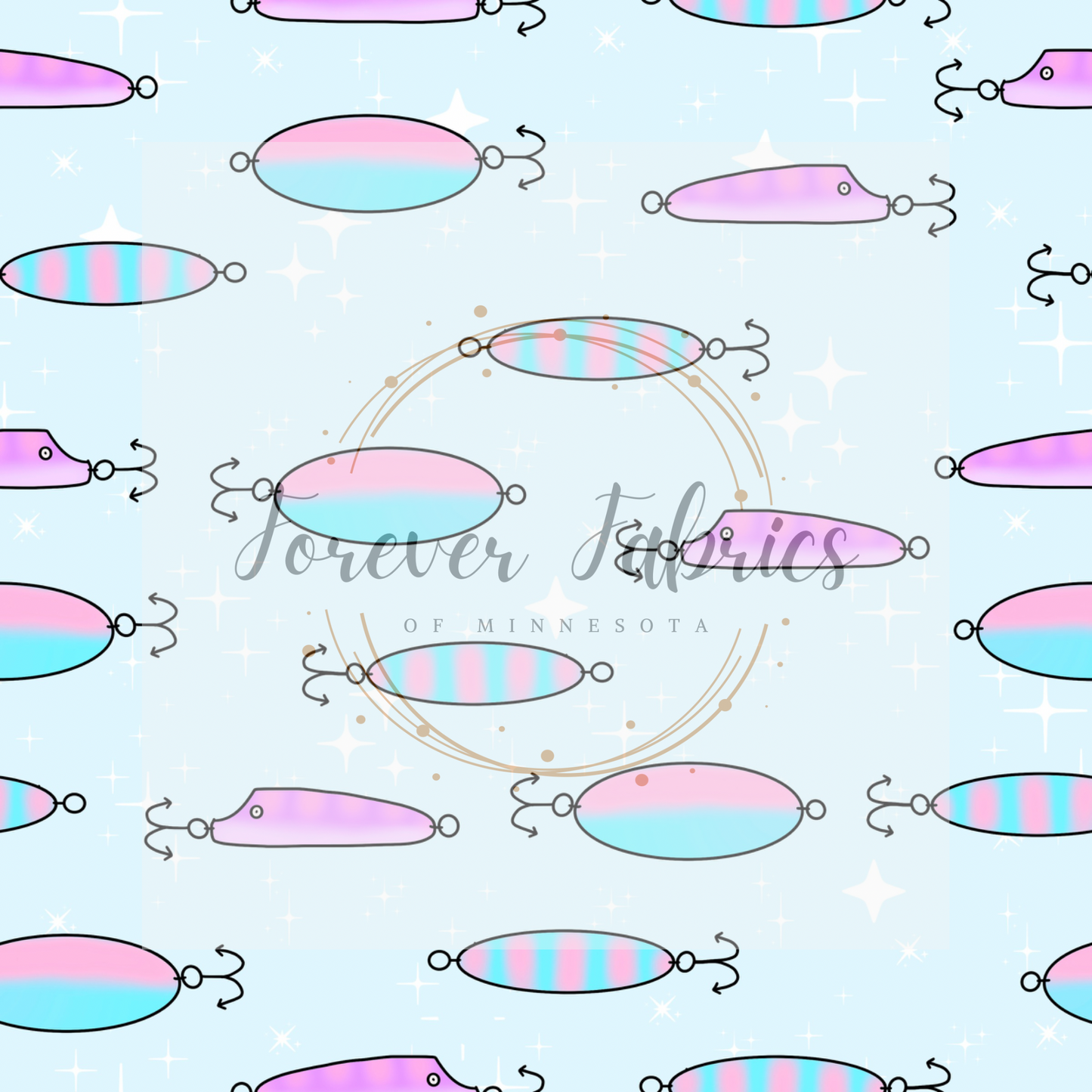 Lure  Blue      .  . (BH/ 23) | Preorder | Fabric By The Yard