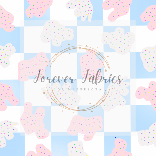 Animal Crackers Checkered .   . .  (BH/ 23). | Preorder | Fabric By The Yard