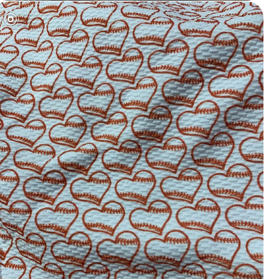 Baseball Heart Laces |   Bullet