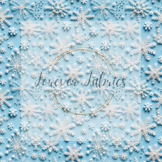 Snowflakes 2 . .  (BH/ 23). | Preorder | Fabric By The Yard