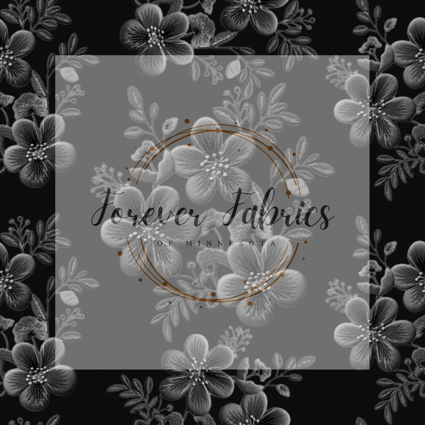 Black Embroidery . .  (BH/ 23). | Preorder | Fabric By The Yard