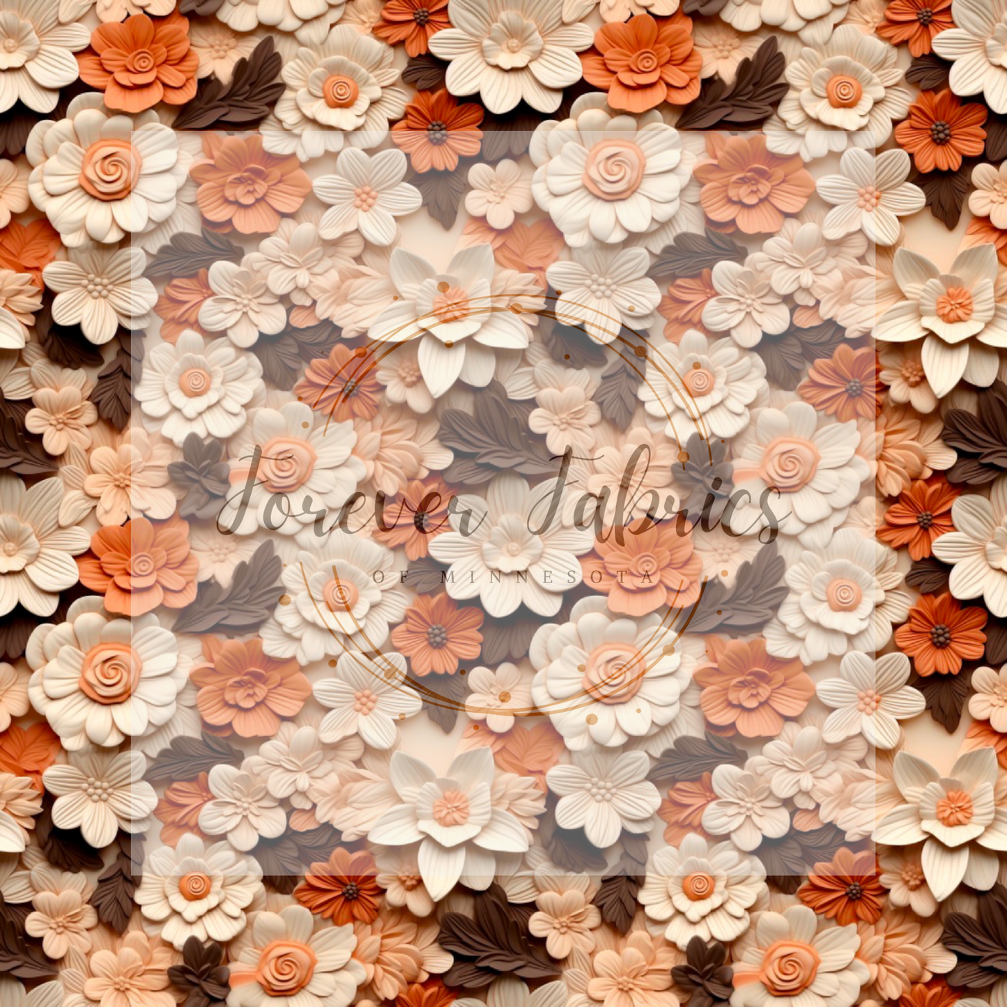 3D Browns . . . (BH/ 24)| Preorder | Fabric By The Yard