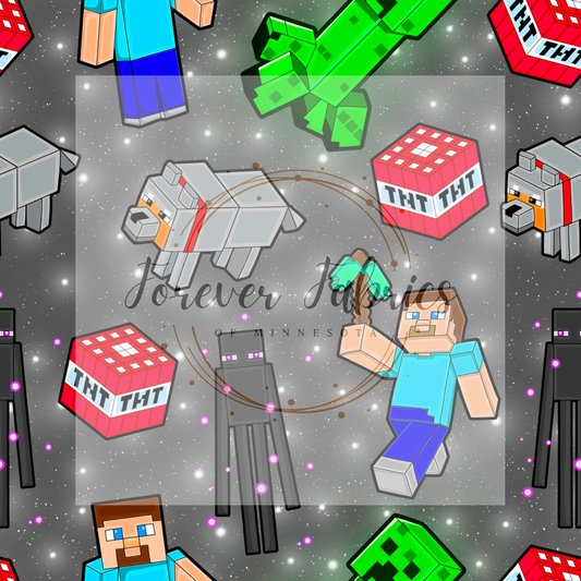 Minecraft ( BH 4/24)| Preorder | Fabric By The Yard