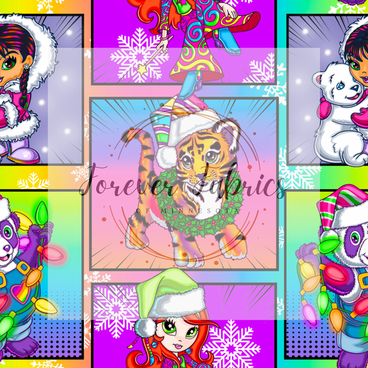 Lisa Christmas Comic         . . . (BH/ 24)| Preorder | Fabric By The Yard