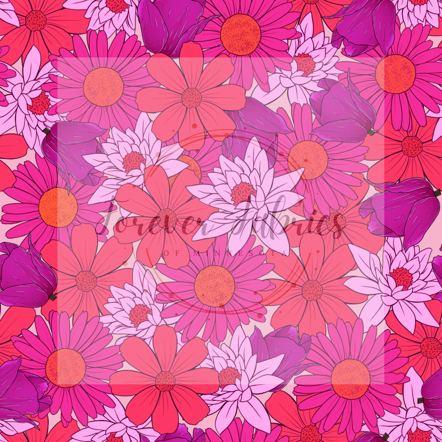 Neon Floral  | Preorder| By The Yard