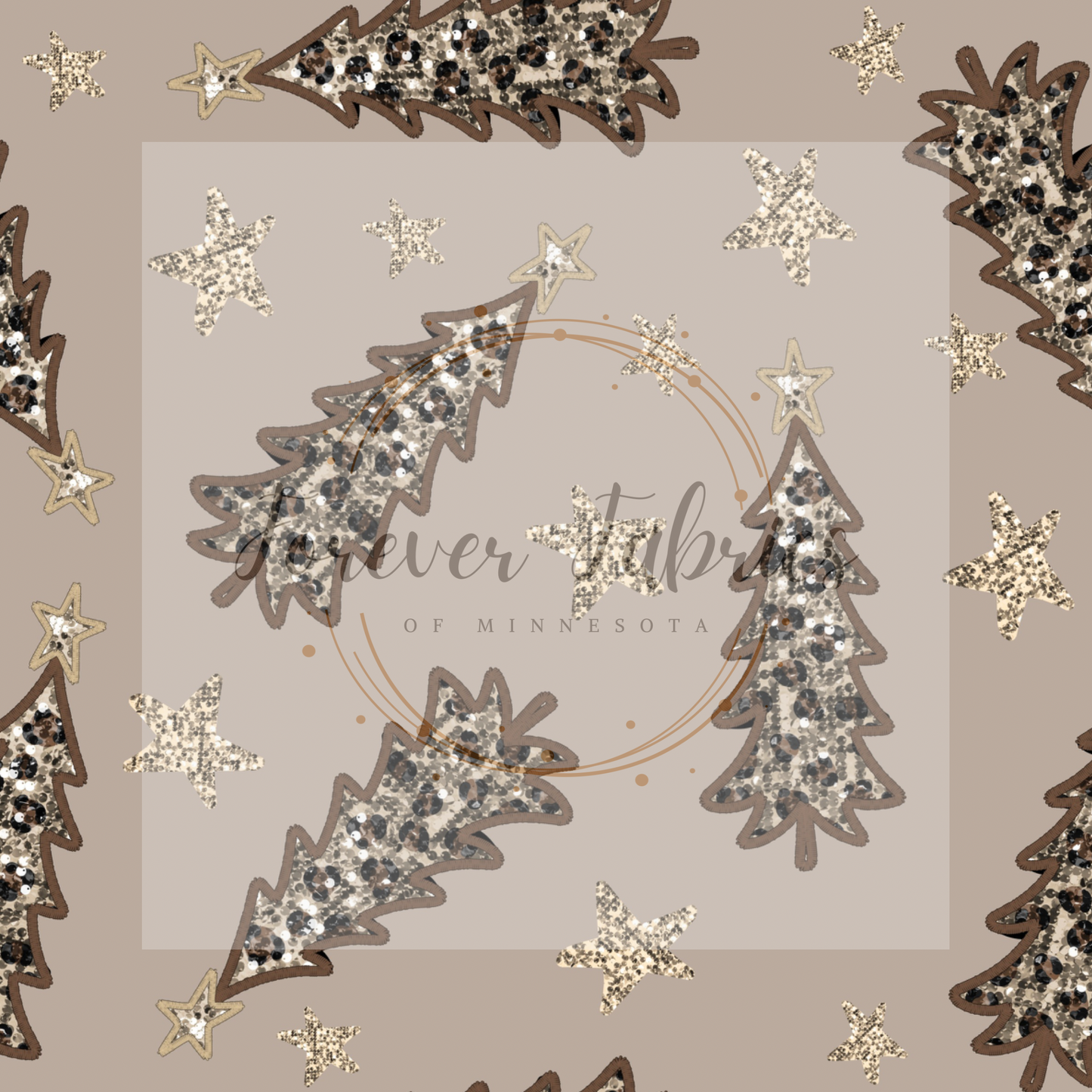 Sequin Trees   . . . . (BH/ 24)| Preorder | Fabric By The Yard