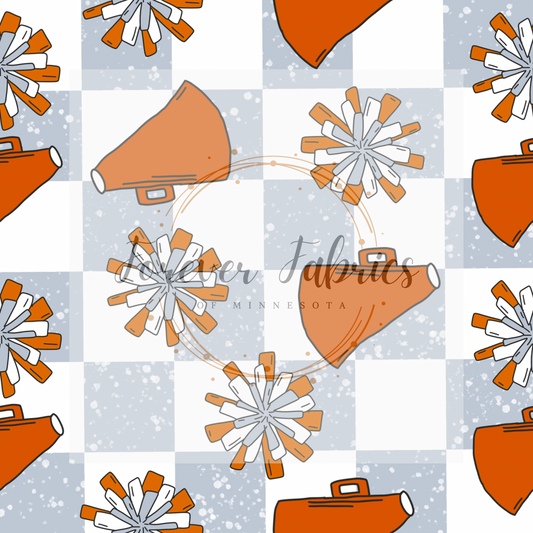 Cheer Orange   . (BH/ 23) | Preorder | Fabric By The Yard