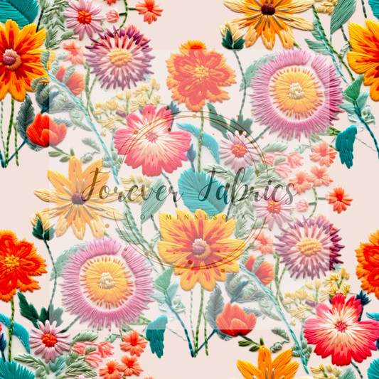 Embroidery .  (BH/ 23). | Preorder | Fabric By The Yard