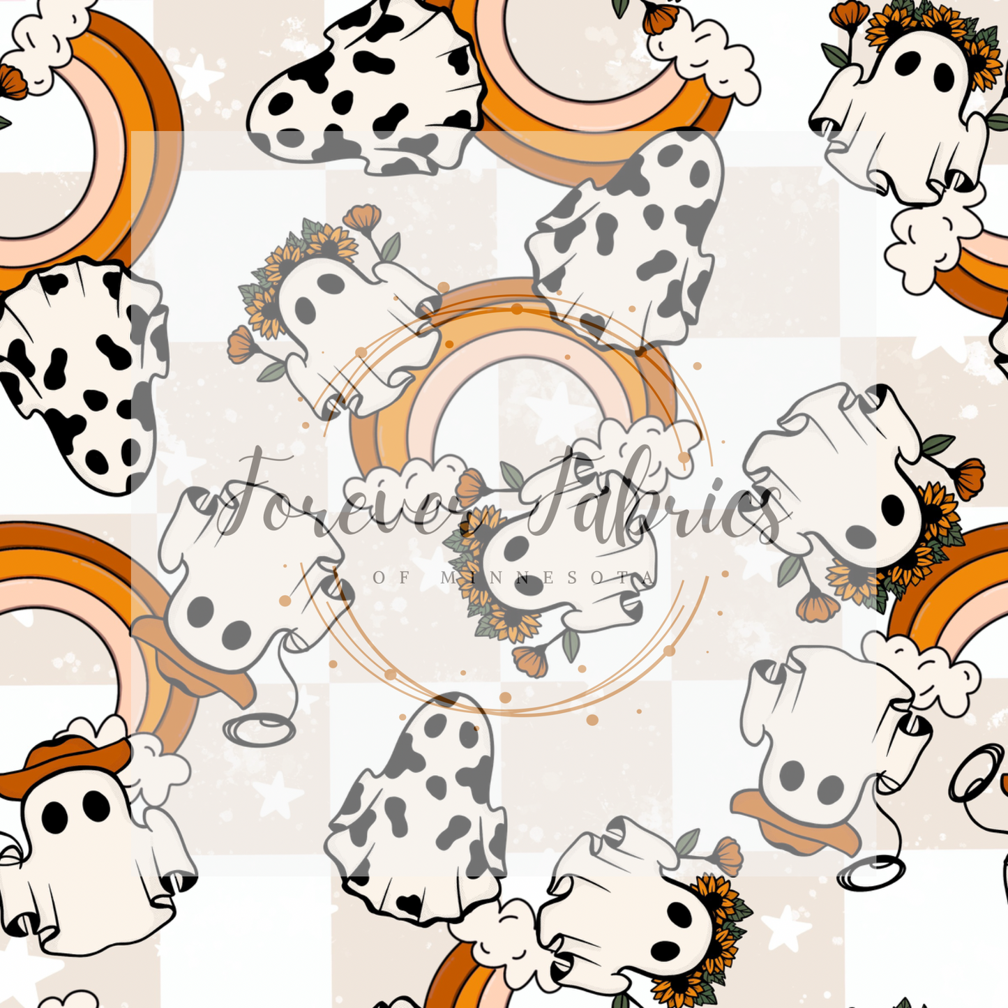 Cowboy Ghosts         .    .    . (BH/ 22) | Preorder | Fabric By The Yard