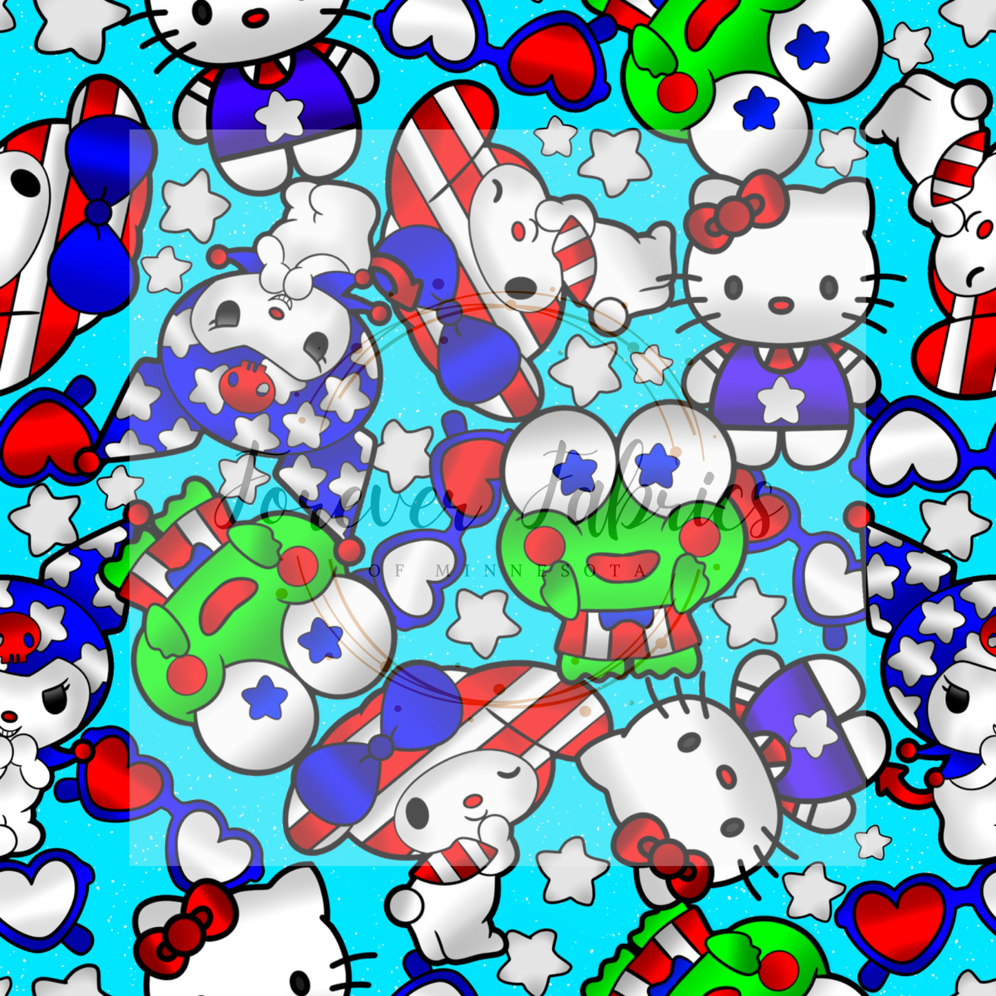 Sanrio 4th ( BH/ 24)| Preorder | Fabric By The Yard
