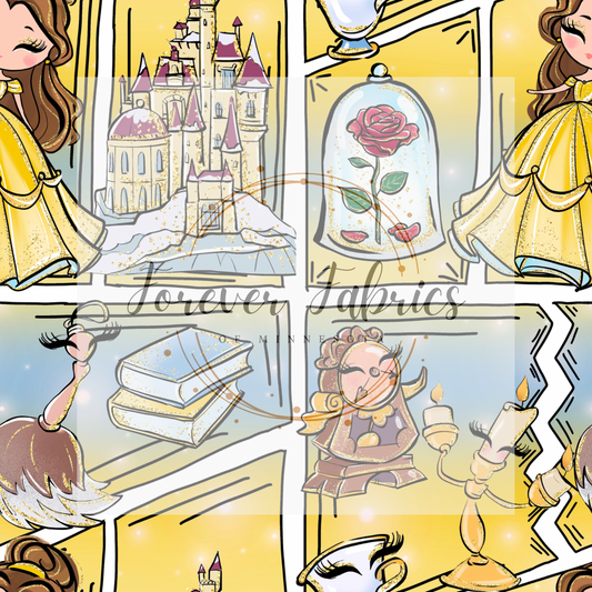 Belle Comic . . . . (BH/ 24)| Preorder | Fabric By The Yard