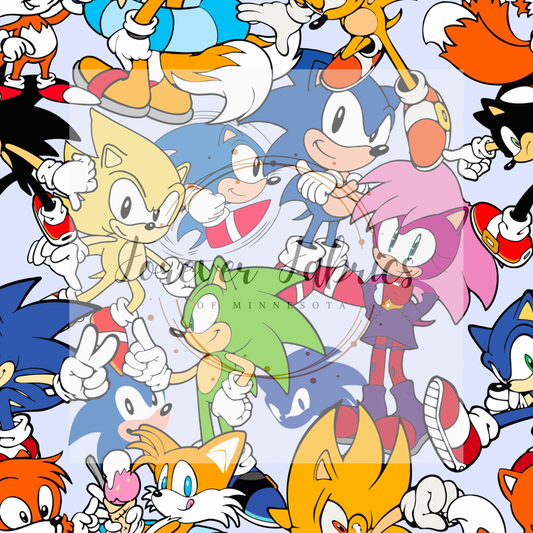 Sonic   .   . (BH/ 22) | Preorder | Fabric By The Yard