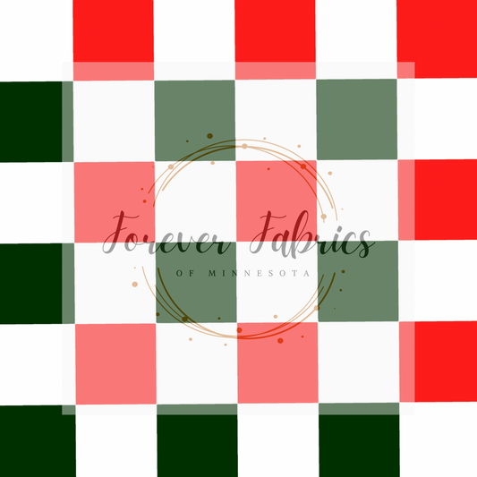 Christmas Checks . (BH/ 23). | Preorder | Fabric By The Yard