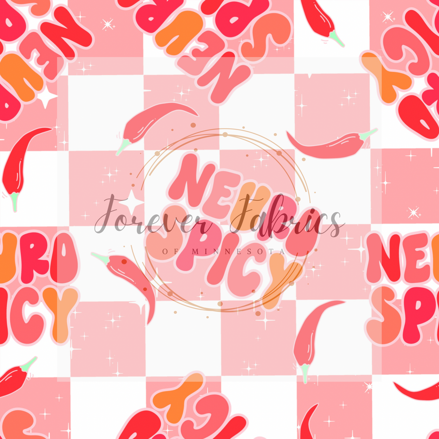 Neuro Spicy  Check .  . (BH/ 23) | Preorder | Fabric By The Yard
