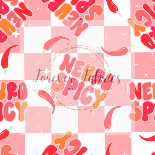 Neuro Spicy  Check .  . (BH/ 23) | Preorder | Fabric By The Yard