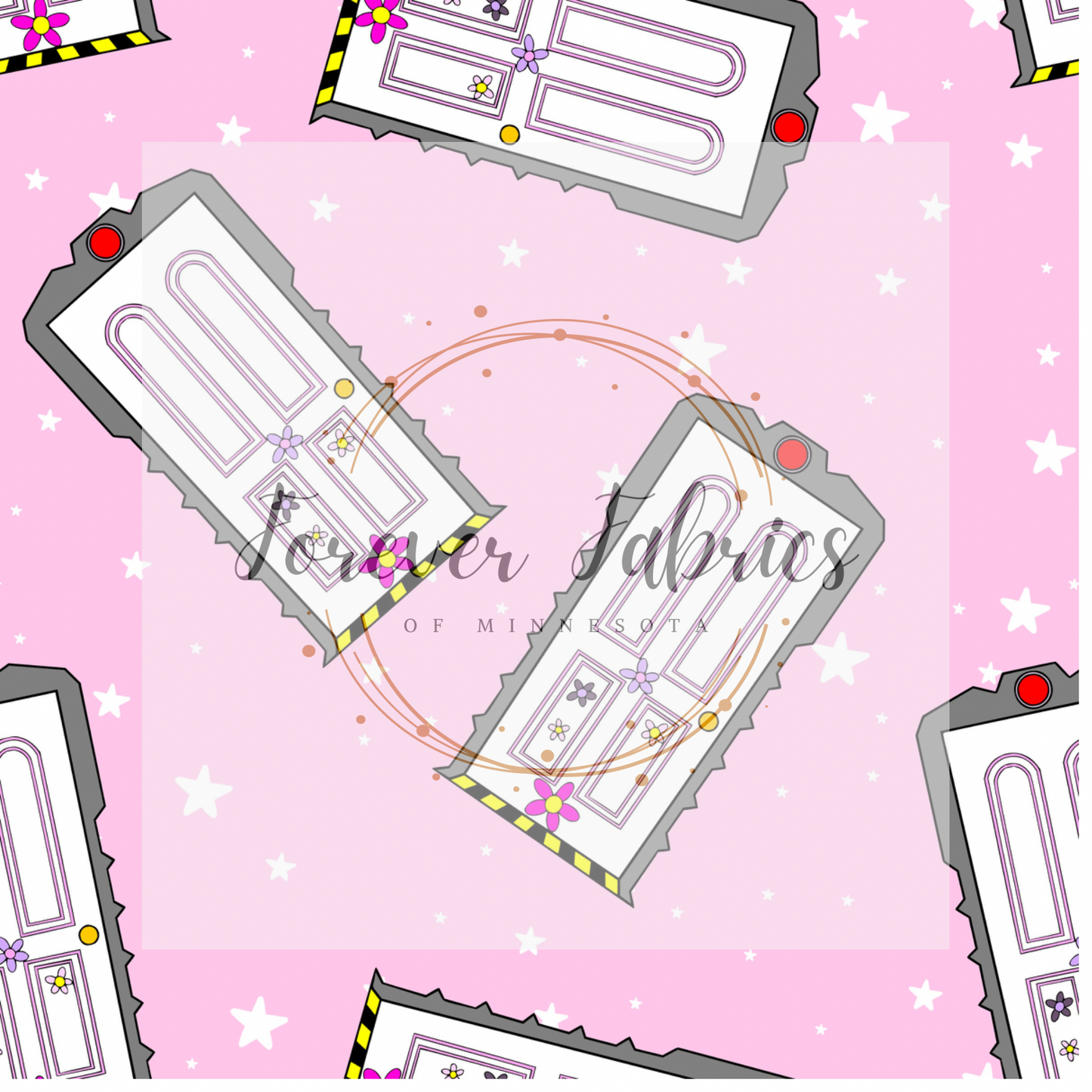 Boo Doors  . (BH/ 23) | Preorder | Fabric By The Yard