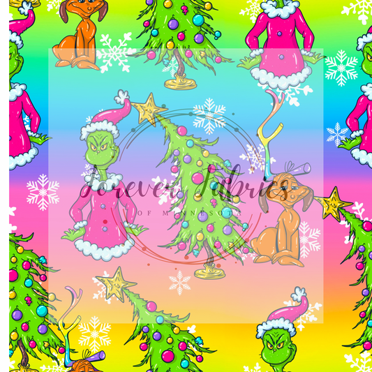 Grinch . (BH/ 23). | Preorder | Fabric By The Yard