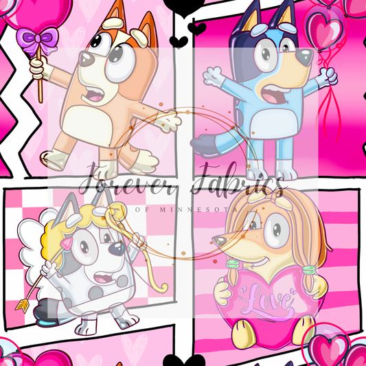Blue Dog Valentine Comic 2      .  . . . .   . .  (BH/ 23). | Preorder | Fabric By The Yard