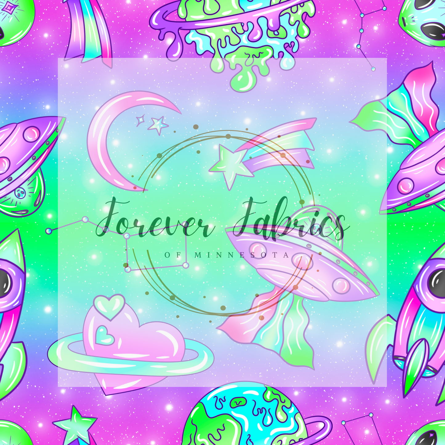 Pastel Space . . . . (BH/ 24)| Preorder | Fabric By The Yard