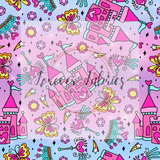Princess .  . . .  .  . . . . (BH/ 24)| Preorder | Fabric By The Yard