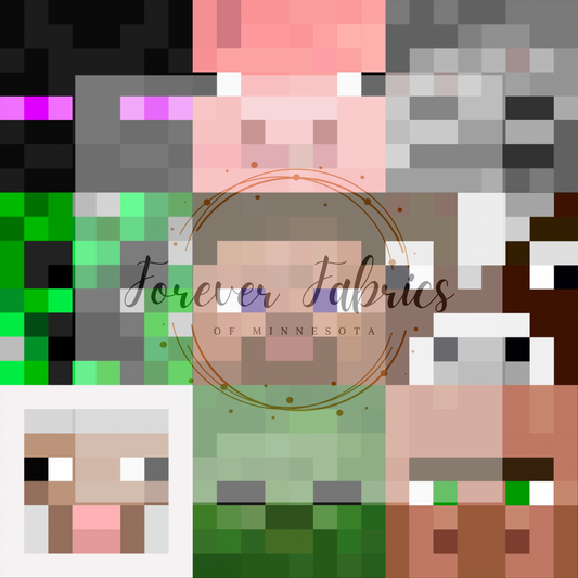 Minecraft    . . (BH/ 22) | Preorder | Fabric By The Yard