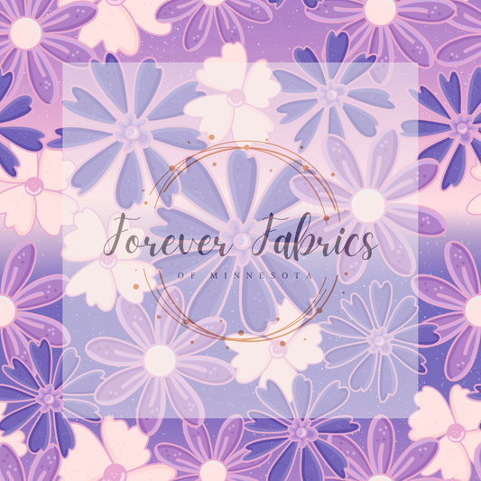 Ombre Floral Peach  .  .  . . . . (BH/ 24)| Preorder | Fabric By The Yard