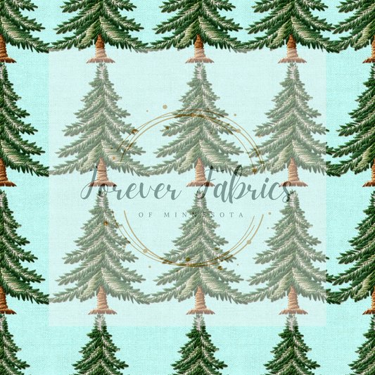 Green Christmas Trees . .  (BH/ 23). | Preorder | Fabric By The Yard