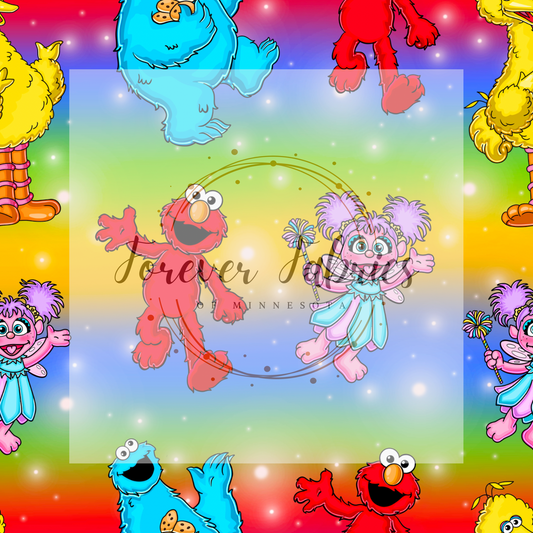 Sesame Street    .   . . . . (BH/ 24)| Preorder | Fabric By The Yard