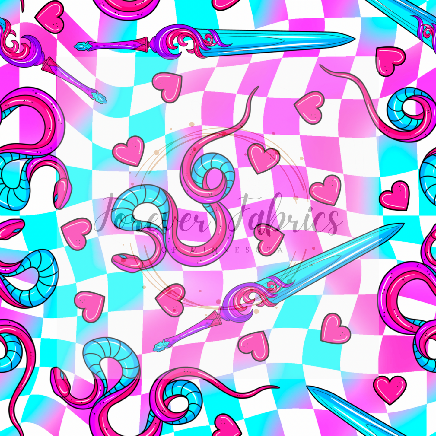 Snake Pink ( BH/ 24)| Preorder | Fabric By The Yard