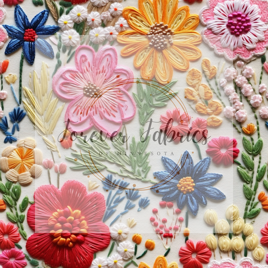 Wildflowers 2 . (BH/ 23). | Preorder | Fabric By The Yard