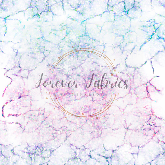 Rainbow Marble  Glitter 1. . .  (BH/ 23). | Preorder | Fabric By The Yard