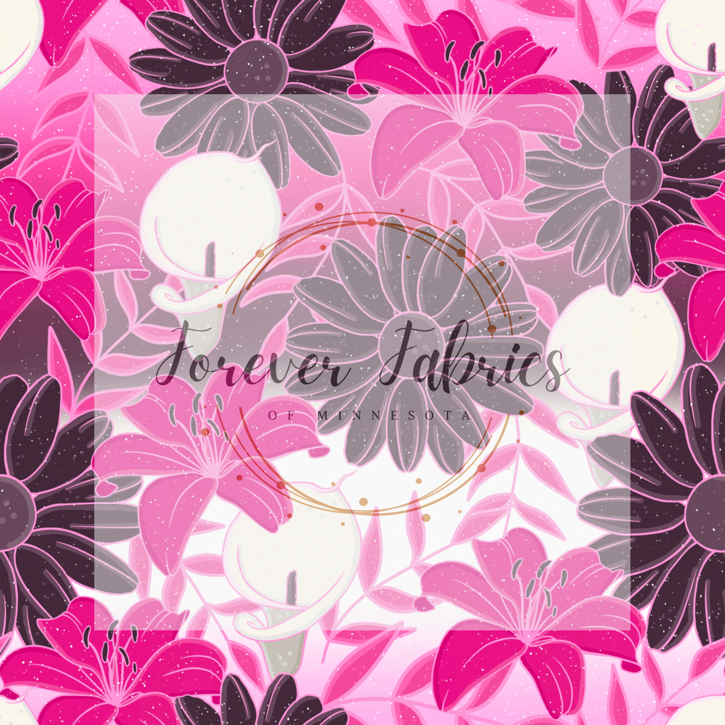 Tropical Pink Florals . . . . (BH/ 24)| Preorder | Fabric By The Yard