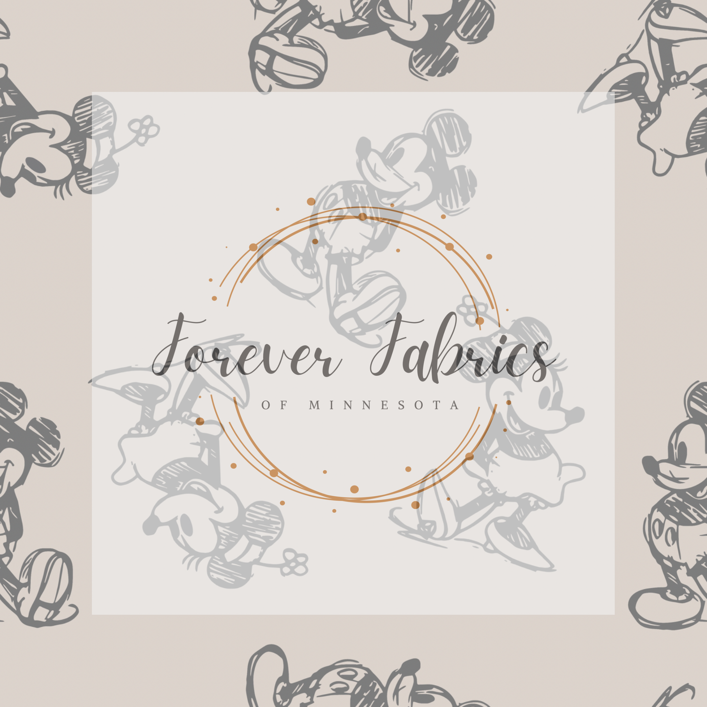 Boho Mouse     . . (BH/ 23). | Preorder | Fabric By The Yard