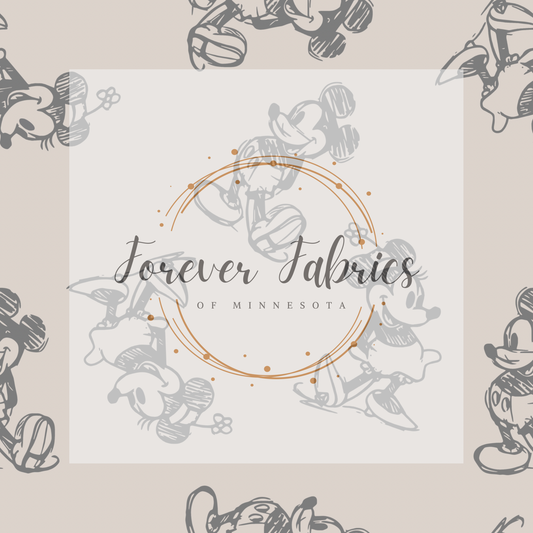 Boho Mouse     . . (BH/ 23). | Preorder | Fabric By The Yard