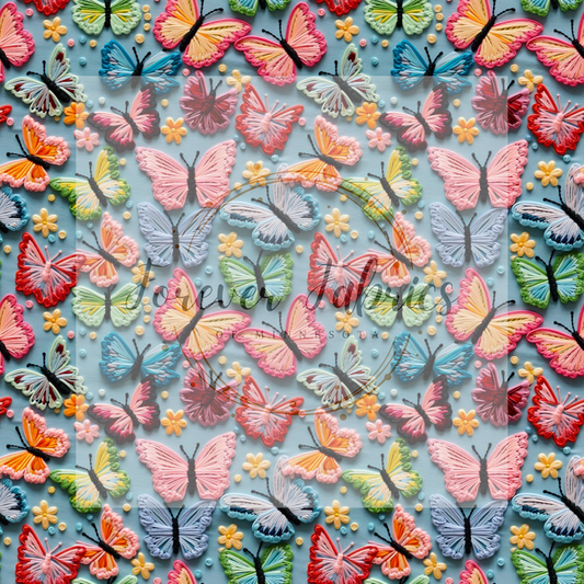 Butterflies   . . . (BH/ 24)| Preorder | Fabric By The Yard