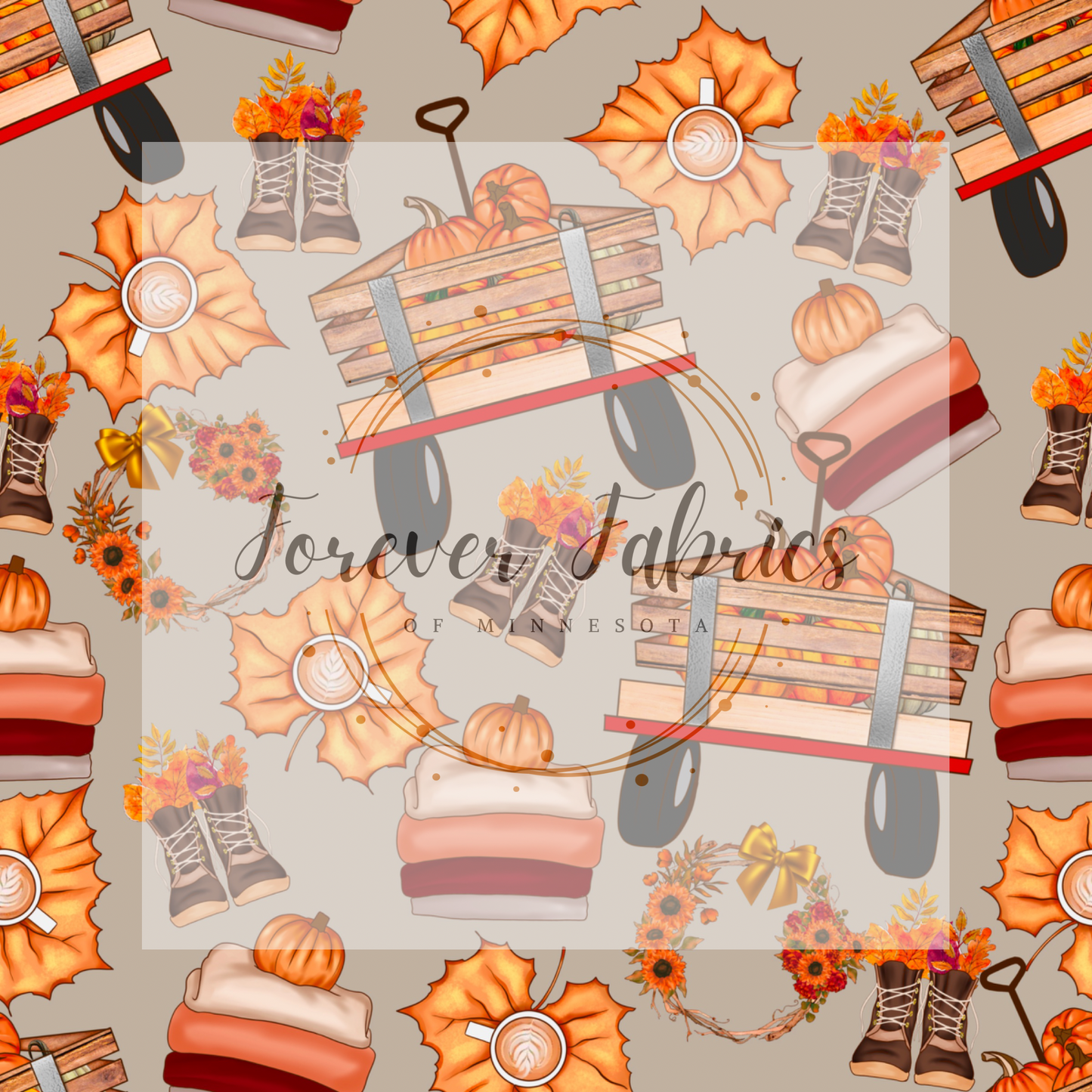 Pumpkin harvest, | Preorder| By The Yard