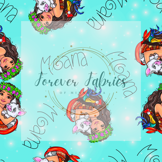 Moana  .  .  . . . . (BH/ 24)| Preorder | Fabric By The Yard