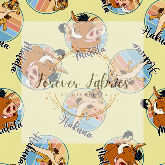Hakuna . (BH/ 23). | Preorder | Fabric By The Yard