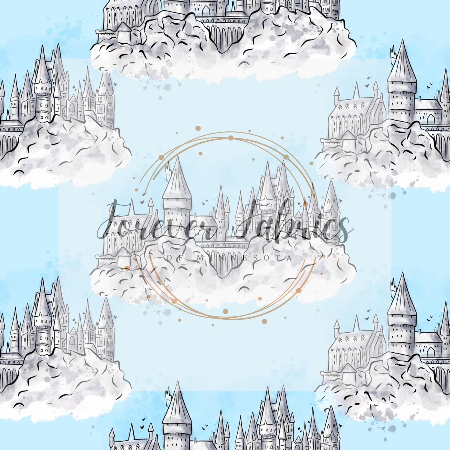 Castle HP  .  .  . . . .   . .  (BH/ 23). | Preorder | Fabric By The Yard