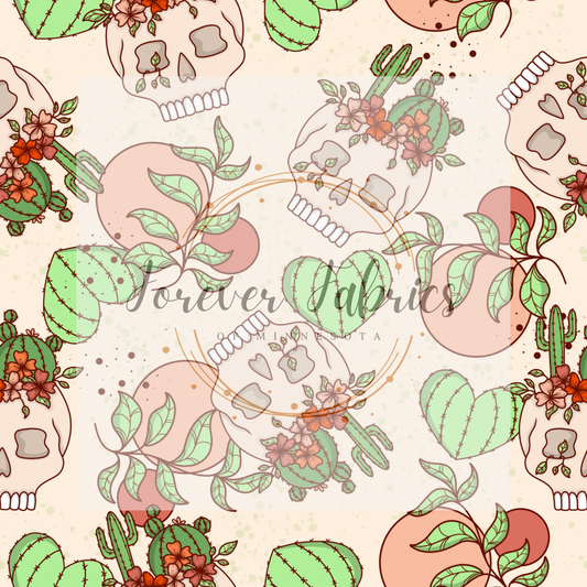Cactus Hearts .    . (BH/ 22) | Preorder | Fabric By The Yard