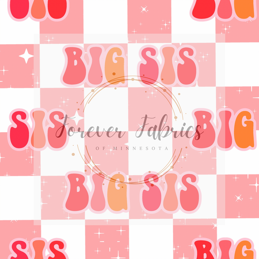Big Sis Check        . (BH/ 23) | Preorder | Fabric By The Yard