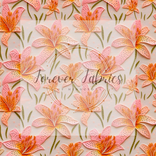 May   Birth Flowers . .  (BH/ 23). | Preorder | Fabric By The Yard