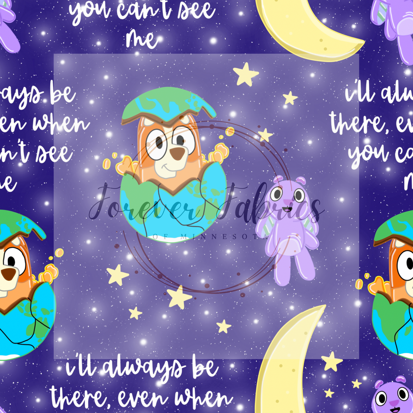 I’ll Always Be There Blue (BH/ 24)| Preorder | Fabric By The Yard